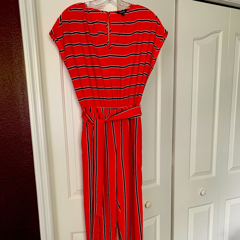 Striped jumpsuit